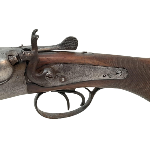 730 - A Deactivated 12 Bore Side by Side Sawn-Off Shotgun. This Belgium made gun has 11 inch barrels. Come... 