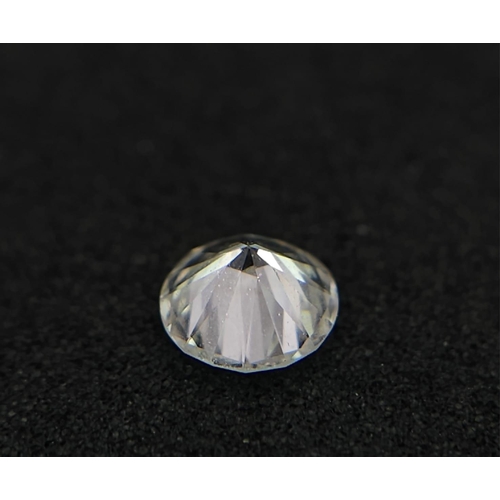 711 - A ROUND BRILLIANT CUT DIAMOND . 30cts   S12  COLOUR H