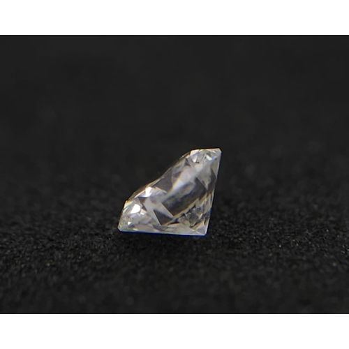 711 - A ROUND BRILLIANT CUT DIAMOND . 30cts   S12  COLOUR H