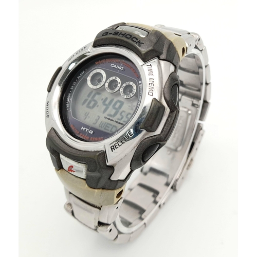 519 - A Men’s Casio Model 2870 Wave Ceptor/ Tough Solar Watch. 45mm Case. Working Order, Complete with Box... 