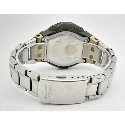 519 - A Men’s Casio Model 2870 Wave Ceptor/ Tough Solar Watch. 45mm Case. Working Order, Complete with Box... 