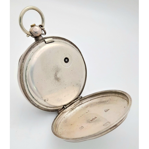 541 - An Antique Sterling Silver Cased H. Samuel - The Climax Trip Action Pocket Watch. Hallmarks for Ches... 