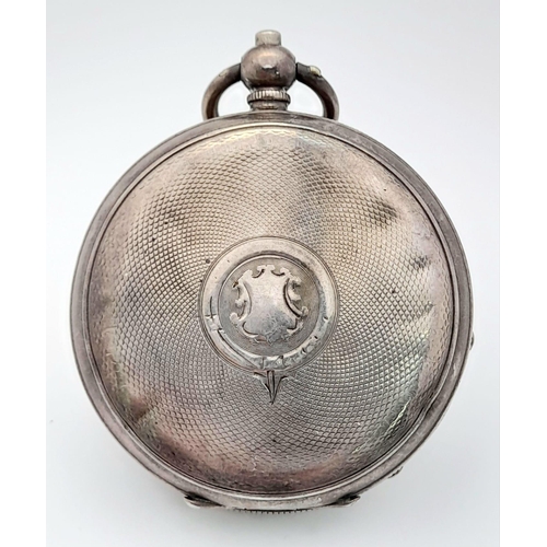 764 - A Sterling Silver Antique H. Samuel - Acme Lever Pocket Watch. 51mm case diameter. 94g total weight.