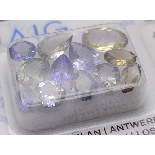 944 - A 7.83ct Lot of Zoisites - AIG Milan Certified. ZK046