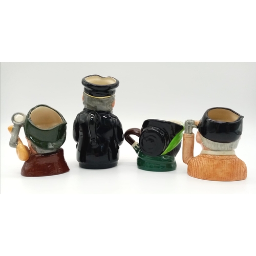 953 - Three Miniature Toby Jugs.