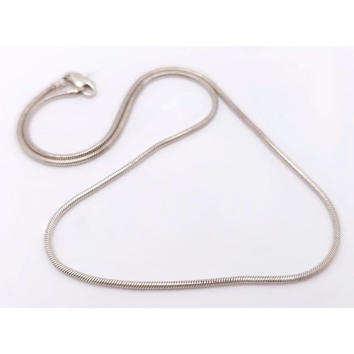 985 - STERLING SILVER SNAKE CHAIN, WEIGHT 7.1G