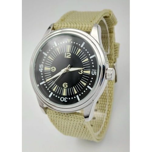 726 - A Parcel of Three Military designed Homage Watches Comprising; 
1) Australian Divers Watch (42mm Cas... 