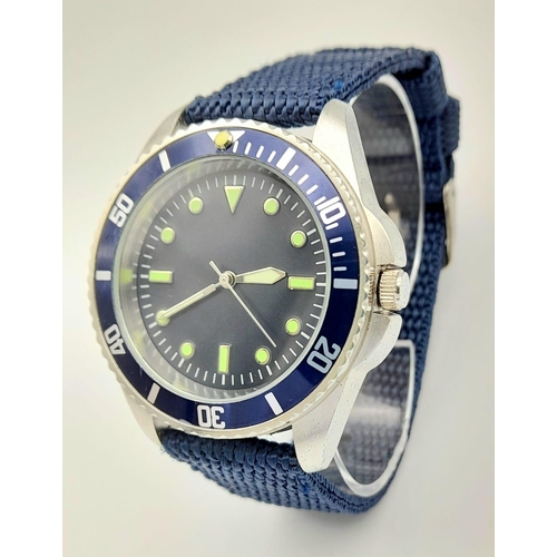 726 - A Parcel of Three Military designed Homage Watches Comprising; 
1) Australian Divers Watch (42mm Cas... 