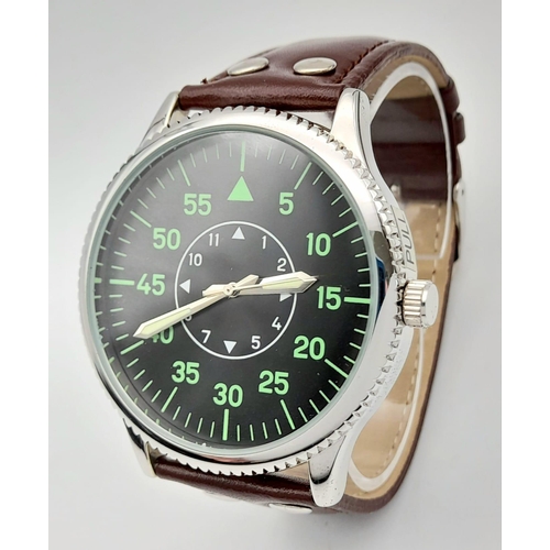 726 - A Parcel of Three Military designed Homage Watches Comprising; 
1) Australian Divers Watch (42mm Cas... 