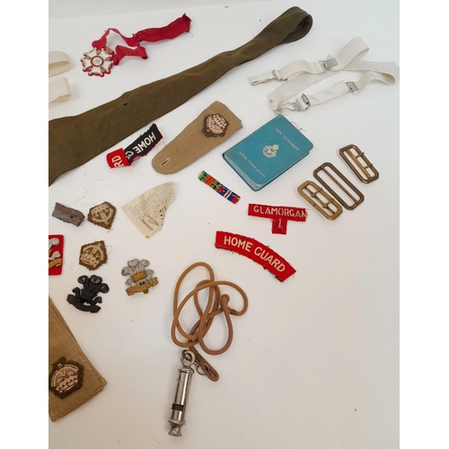 937 - An Assortment of Vintage British Military Belts, Buckles and Badges.