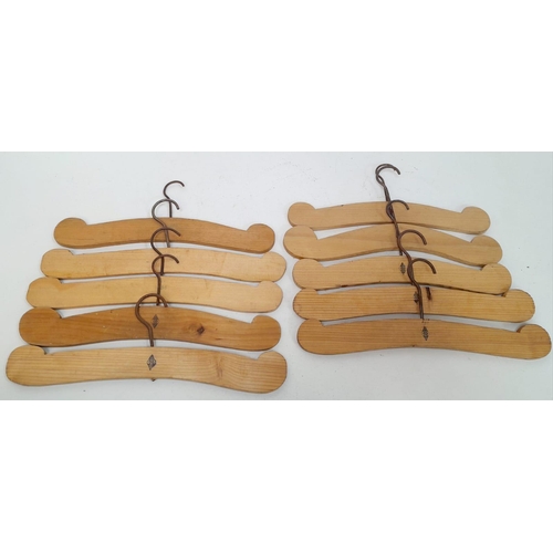 986 - 10 x 1936 Dated Hitler Youth Clothes Hangers.