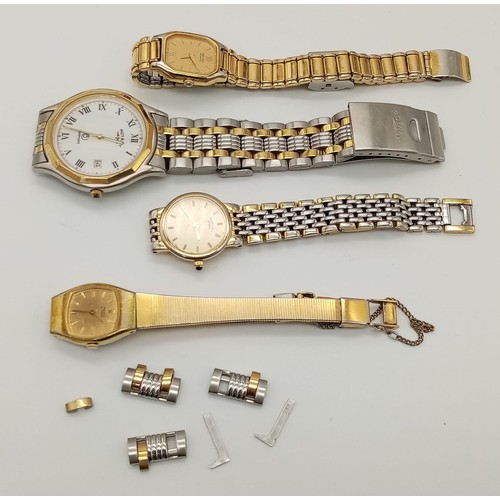 758 - Four Vintage Watches - 2 x Seiko, 2 x Rotary. As found.