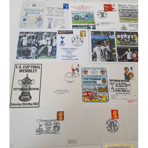 1272 - 17 First Day Covers from 1967 Onwards Highlighting Major Tottenham Football Events.