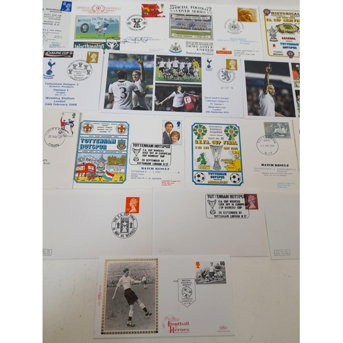 1272 - 17 First Day Covers from 1967 Onwards Highlighting Major Tottenham Football Events.