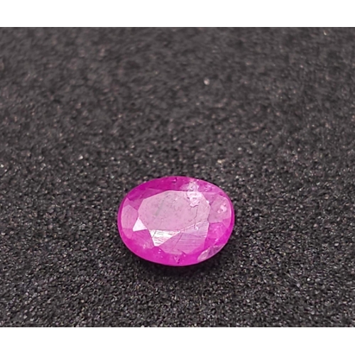 1177 - A 0.64ct Burma Untreated Ruby Gemstone - GFCO Swiss Certified.