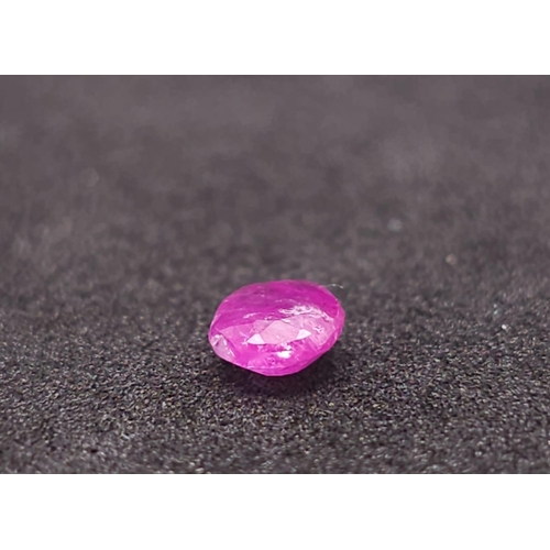 1177 - A 0.64ct Burma Untreated Ruby Gemstone - GFCO Swiss Certified.