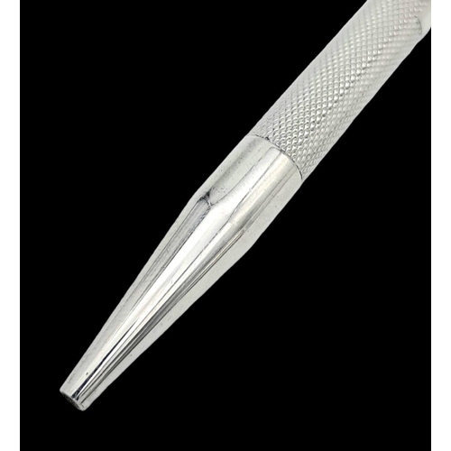 1341 - A Sterling Silver Cased Mechanical Pencil. 12cm. Birmingham hallmarks. 22g total weight.