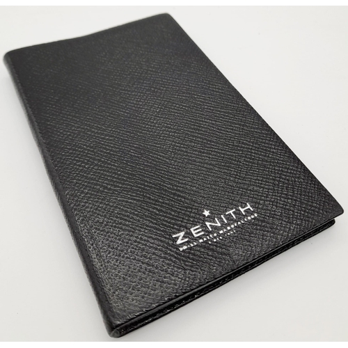 1126 - ZENITH WATCH COMPANY LEATHER NOTEBOOK MADE BY SMYTHSON OF BOND STREET LONDON