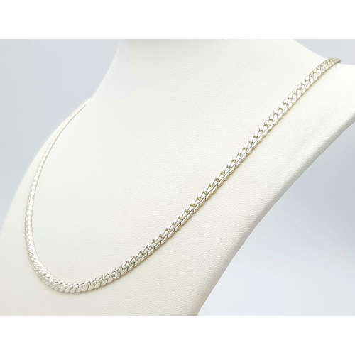 1212 - A 925 silver snake link necklace. Total weight 17.8G. Total length 50cm.