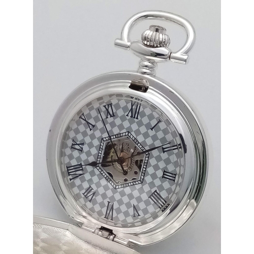 1211 - A Silver Tone, Manual Wind Pocket Watch Commemorating the WW2 British Pilots King & Barker in their ... 