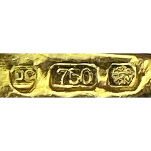 19 - A Bersani Designer Black Silicone and 18K Yellow Gold Stylish Comfort Bracelet.