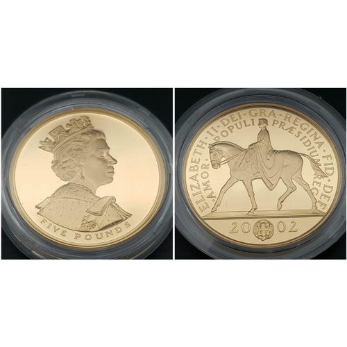 25 - A Breathtaking Limited Edition 2002 Golden Jubilee 22K Gold Proof Coin Set. This set contains a comp... 