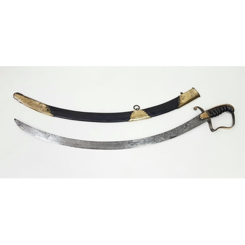 128 - A Rare 1796 Curved OSBOURNE warranted sword. An original sword in very good condition, with hilt in ... 