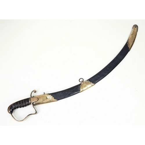 128 - A Rare 1796 Curved OSBOURNE warranted sword. An original sword in very good condition, with hilt in ... 