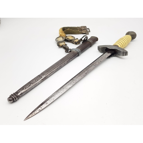 183 - A German Nazi Luftwaffe (2nd Model) Dagger. The dagger has a maker's mark of Ernst Pack of Solingen ... 