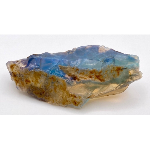 217 - A highly collectable, large (430 carats!), totally natural (uncut and untreated) OPAL with mainly bl... 