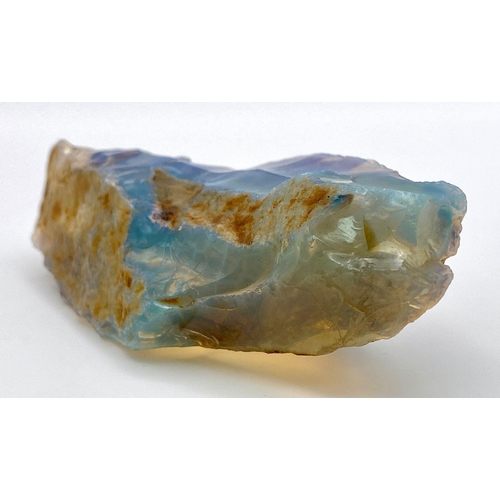 217 - A highly collectable, large (430 carats!), totally natural (uncut and untreated) OPAL with mainly bl... 