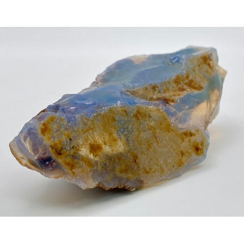 217 - A highly collectable, large (430 carats!), totally natural (uncut and untreated) OPAL with mainly bl... 