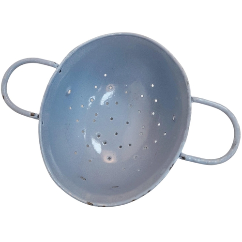 243 - Enamel Colander Made from a German Paratroopers Helmet. 1933