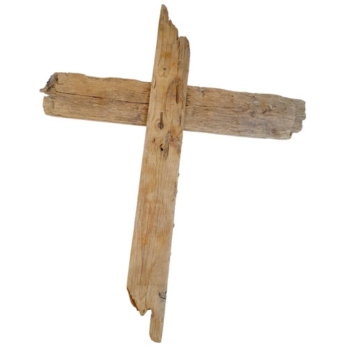 250 - WW1 Wooden Makeshift German Grave Marker from a Field Burial in Normandy, France. This was replaced ... 