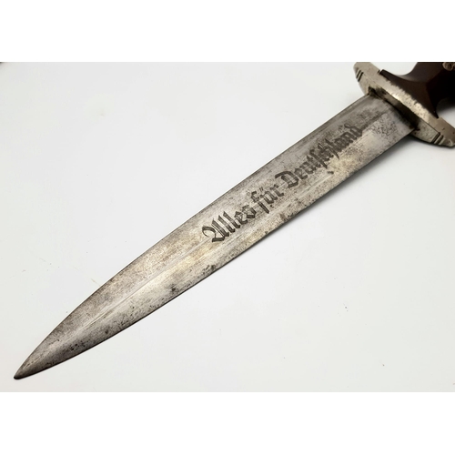 41 - 3rd Reich SA Dagger Rzm M/7 Waffenfabrik Max Weyersberg, Solingen.