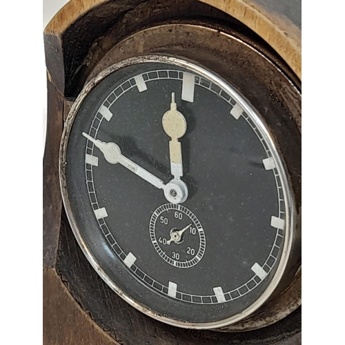 76 - WW2 German Heer (Army) Funkeruhen Duty Radio Operators Clock Circa 1943. Maker: Tobias Bauerie & Son... 