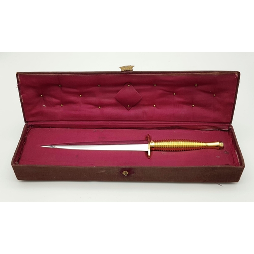 173 - Presentation Commando Dagger in ornate box.