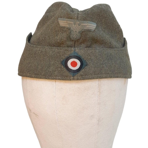 187 - 3rd Reich M34 Army Overseas Cap. Made by Schubt, Berlin. Super condition for its age