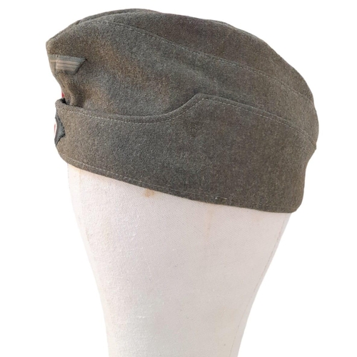 187 - 3rd Reich M34 Army Overseas Cap. Made by Schubt, Berlin. Super condition for its age