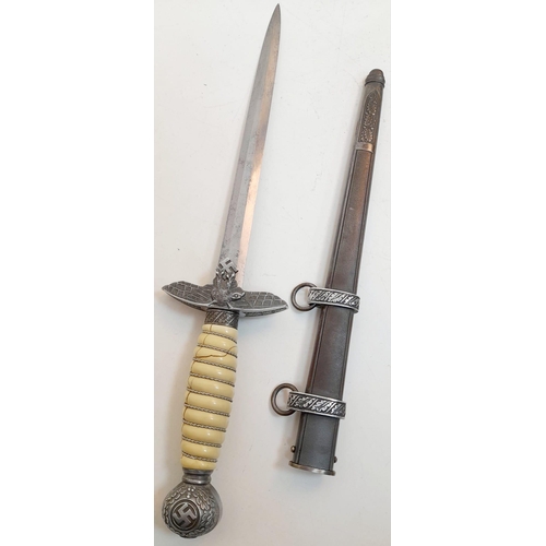 90 - 3rd Reich 2nd Pattern Luftwaffe Officers Dagger. Produced by wMw Waffen Circa 1937. Alas there is a ... 