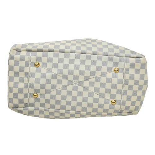 88 - A Louis Vuitton Artsy Damier Azur Canvas Bag. Leather Exterior with Gold-tone Hardware, Short Should... 