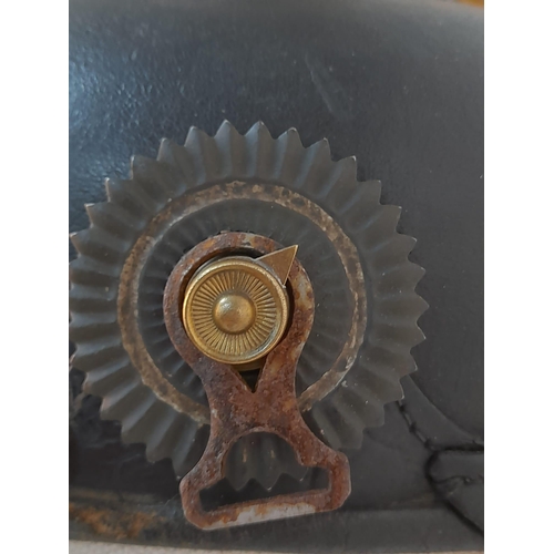 27 - WW1 Imperial German 1895 Model Enlisted Man Pickelhaube.  Complete with chinstrap mounts and cockade... 