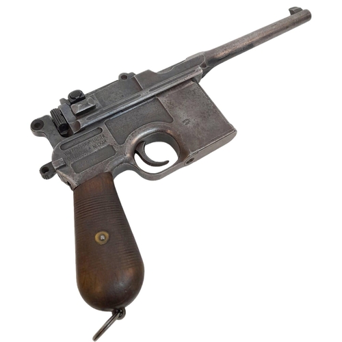 1 - An Antique Deactivated 1916 German 'Broomhandle' Mauser Pistol. In total original condition, with al... 