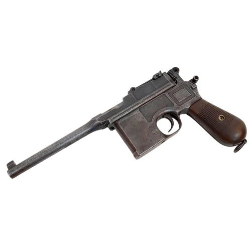 1 - An Antique Deactivated 1916 German 'Broomhandle' Mauser Pistol. In total original condition, with al... 