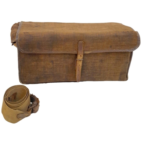 20 - WW1 British Adams Folding Trench Periscope in its original canvas carry case. Circa 1916