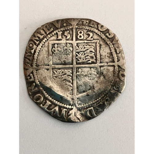 272 - 1582 ELIZABETH I SILVER SIXPENCE. Fine Condition.