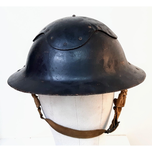 439 - Scarce WW2 British Home Front “Cromwell” Helmet. A lightweight private purchase Fiber helmet