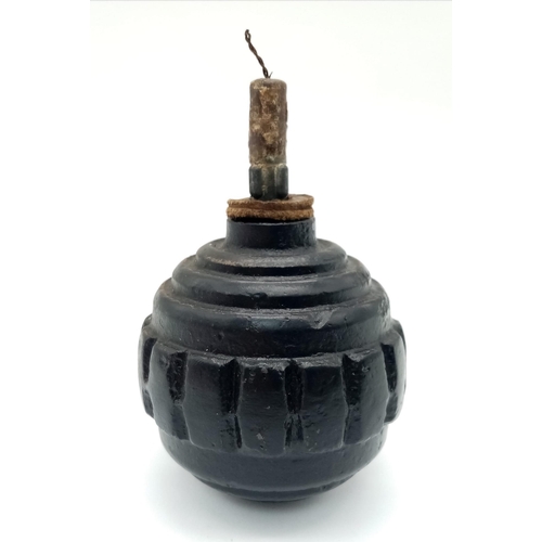 300 - INERT 1915 Pattern Imperial German Kugal (Ball) Grenade. UK Mainland Sales Only.