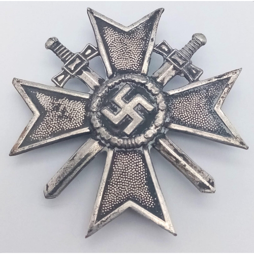 55 - 3rd Reich War Merit Cross 1st Class with swords  Marked “2” on the pin.