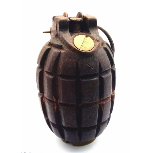 265 - INERT WW1 No 5 Mills Hand Grenade Dated Feb 1916. Great condition for its age. Maker Vickerys Patent... 